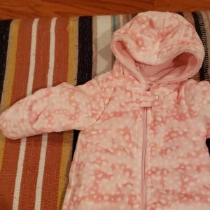 Newborn hooded sleeper warm fuzzy NB